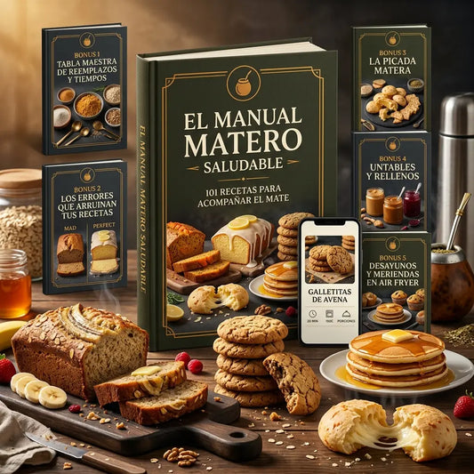 El Manual Matero Saludable: +101 recetas ricas y saludables para acompañar el mate